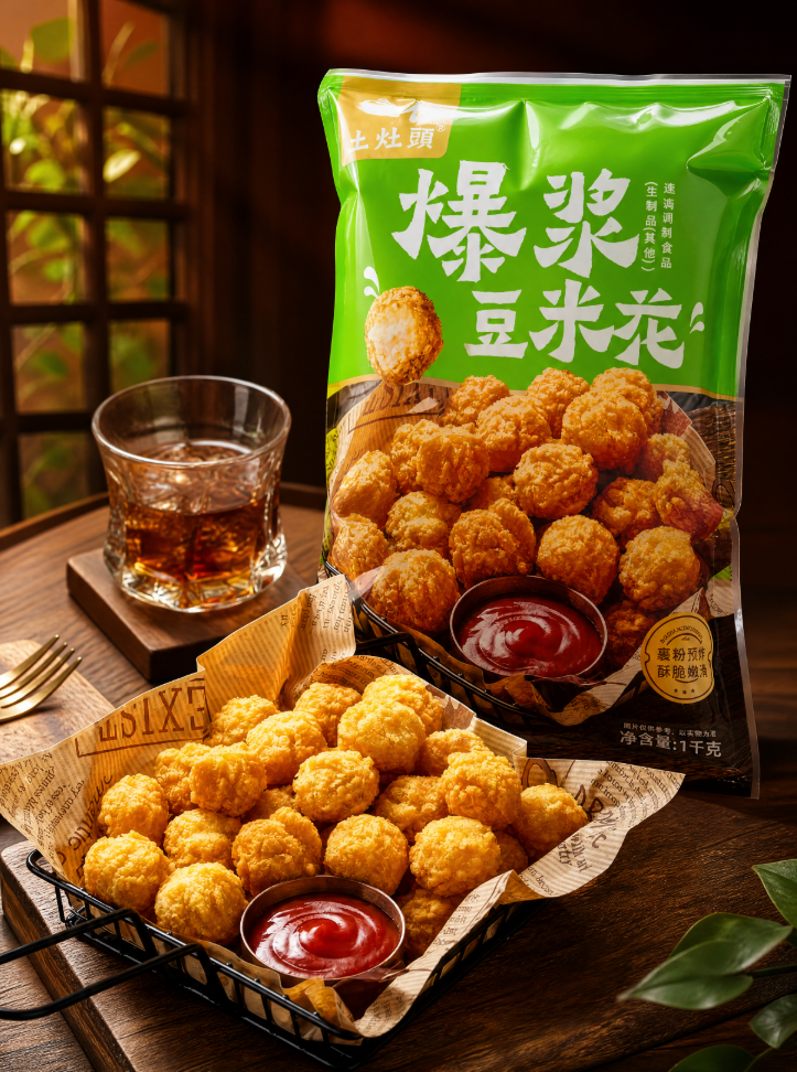 爆浆豆米花